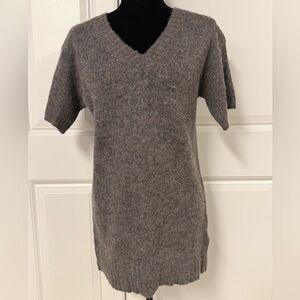 J.Crew September Short Sleeve V-neck Wool Blend Sweater